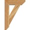 Ekena Millwork Traditional Slat Rough Sawn Bracket w/ Offset Brace, Western Red Cedar, 6"W x 18"D x 26"H BKT0604X18X26TRA06RWR - alternate 2